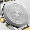 Montre Longines Conquest 34 mm Quartz PVD Or Jaune Cadran Blanc