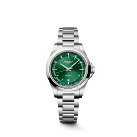 Montre Longines Conquest 30 mm Quartz Cadran Vert Soleillé