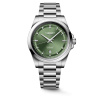 Montre Longines Conquest 41 mm Automatique Cadran Vert Soleillé