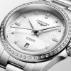 Montre Longines Conquest 30 mm Automatique Nacre Sertie Diamants