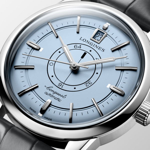 Montre Longines Conquest Heritage Central Power Reserve 38 mm Cuir