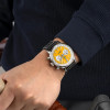 Montre Breitling Top Time B01 Chronograph 41mm Eddy Merckx Édition Limitée Cadran jaune bracelet cuir