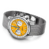 Montre Breitling Top Time B01 Chronograph 41mm Eddy Merckx Édition Limitée Cadran jaune bracelet milanais