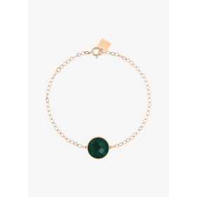 Bracelet Ginette NY Pixie Ever Green Agate or rose & agate verte