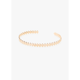 Bracelet Ginette NY jonc ouvert or rose