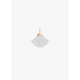 Pendentif Ginette NY Mini Koi or rose & diamant