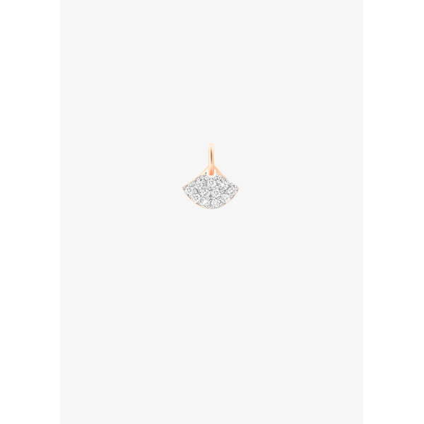Pendentif Ginette NY Tiny Koi or rose & diamant