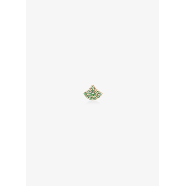 Boucle Ginette NY d'oreille Tiny Koi or rose & tsavorite