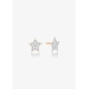 Boucles Ginette NY d'oreilles Milky Way Star or rose & diamants