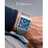 Montre Depancel Série-R 01 Calendrier Bleu 43 mm Automatique Acier