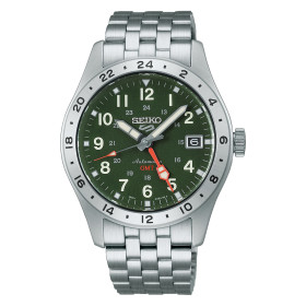 Montre Seiko 5 Sports GMT Automatique Homme Cadran Vert 39 mm