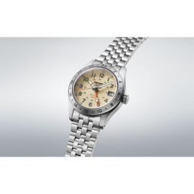 Montre Seiko 5 Sports GMT Automatique Homme Cadran Sable 39 mm