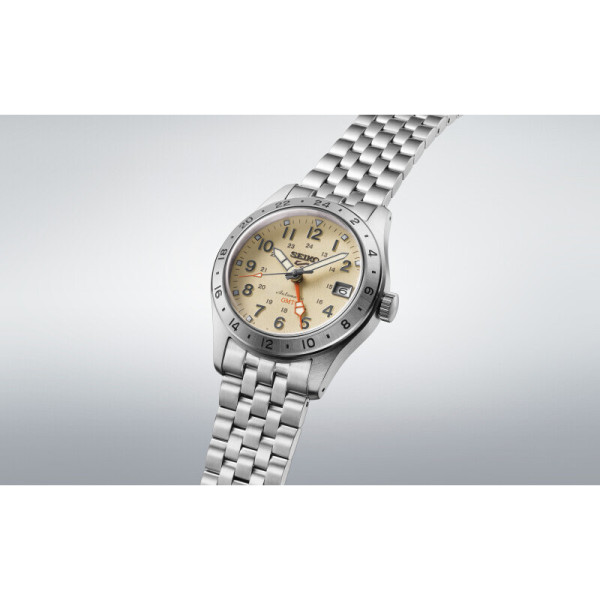 Montre Seiko 5 Sports GMT Automatique Homme Cadran Sable 39 mm