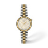 Montre Tissot Desir Quartz 28 mm Cadran Nacre Blanche Diamants Bicolore Or Jaune T1520102211600