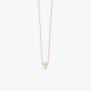 Collier Vanrycke mini croix Teresa or rose