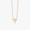 Collier Vanrycke mini croix Teresa or rose