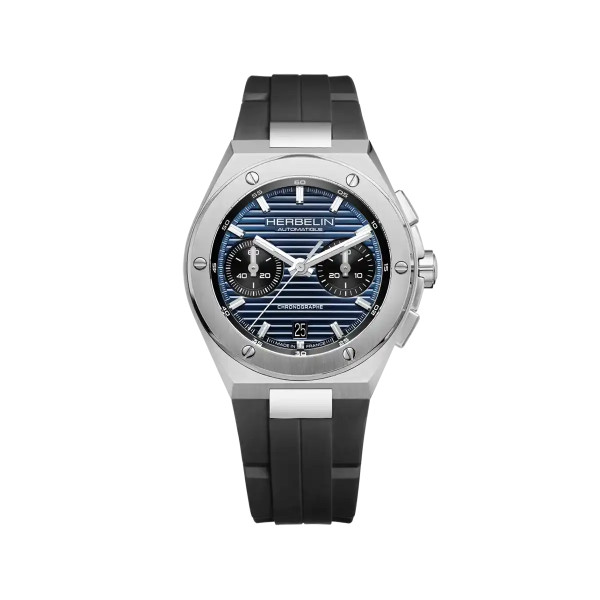 Montre Herbelin Cap Camarat Chronographe 245A45CA 42 mm Automatique Cadran Bleu