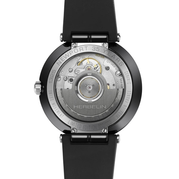 Montre Herbelin Newport Céramique 1325CRN04 38 mm Automatique Femme Noir Série Limitée