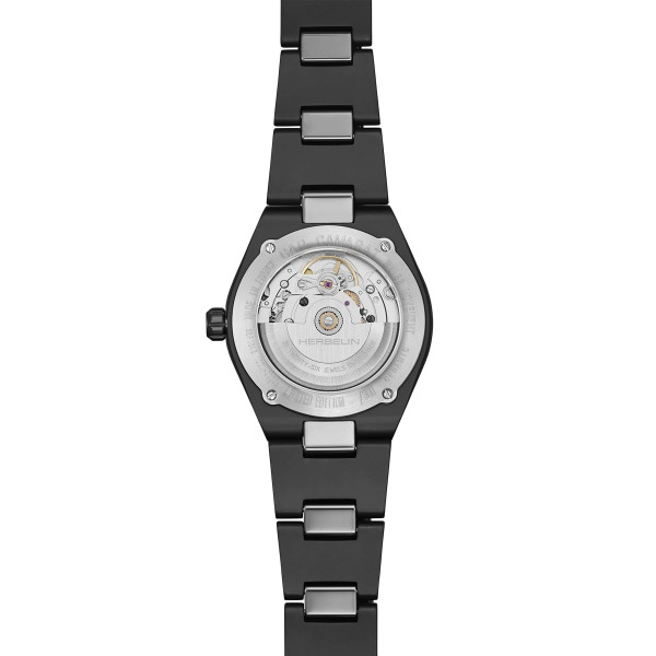 Montre Herbelin Cap Camarat Céramique 1545BCRN14M 37 mm Automatique Noir Mat