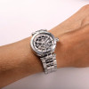 Montre Herbelin Newport 1658BSQ12 35 mm Automatique Squelette Cadran Argent