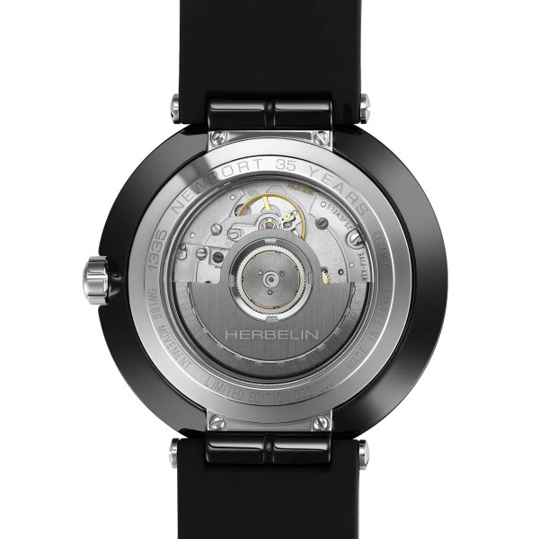 Montre Herbelin Newport Céramique 1335CRN04 43 mm Automatique Noir Série Limitée