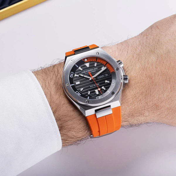 Montre Herbelin Cap Camarat Diver 1745A14CMD 42 mm Automatique Acier