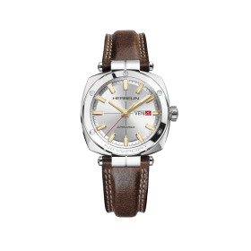 Montre Herbelin Newport Héritage 1764T11BR 42 mm Automatique Cadran Argent