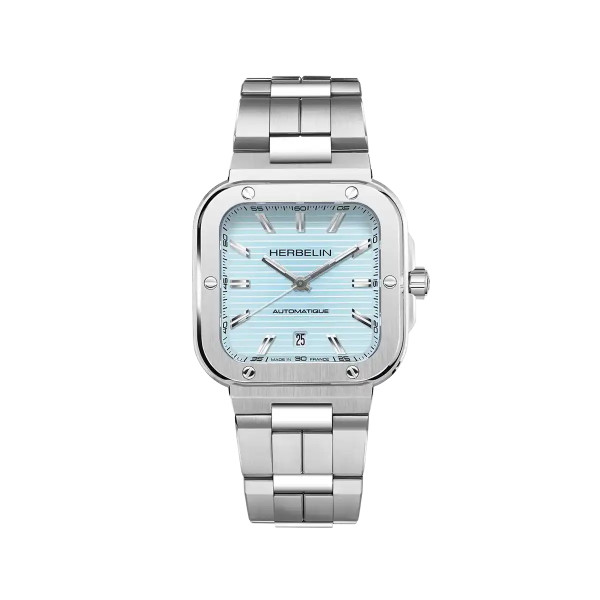 Montre Herbelin Cap Camarat Square 1646B25 39 mm Automatique Cadran Bleu