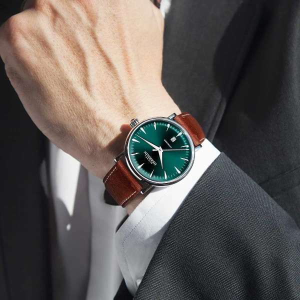 Montre Herbelin Inspiration 1647AP16BR 40 mm Automatique Cadran Vert