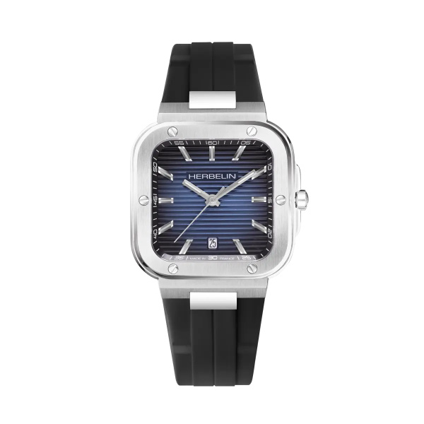 Montre Herbelin Cap Camarat 39 mm Bleu Caoutchouc
