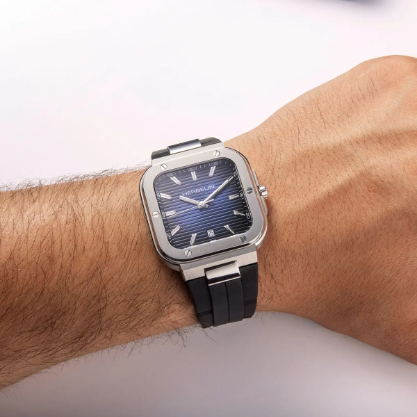 Montre Herbelin Cap Camarat 39 mm Bleu Caoutchouc