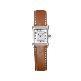Montre Herbelin Art Déco Acier Cadran Argent Brossé