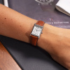 Montre Herbelin Art Déco Acier Cadran Argent Brossé