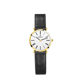 Montre Herbelin Epsilon Or Jaune Cuir Noir