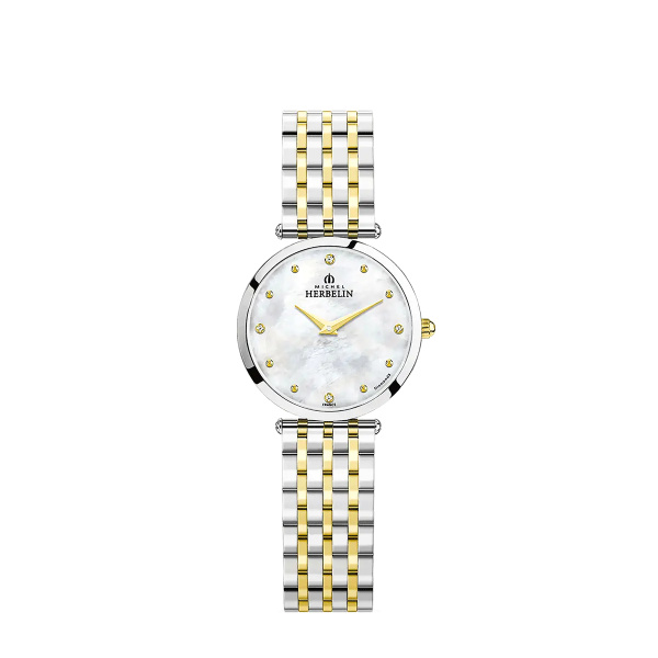 Montre Herbelin Epsilon 28 mm Bicolore Diamants