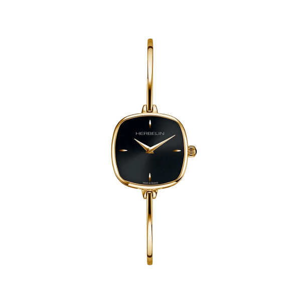 Montre Herbelin Fil Carré 24 mm Noir Or