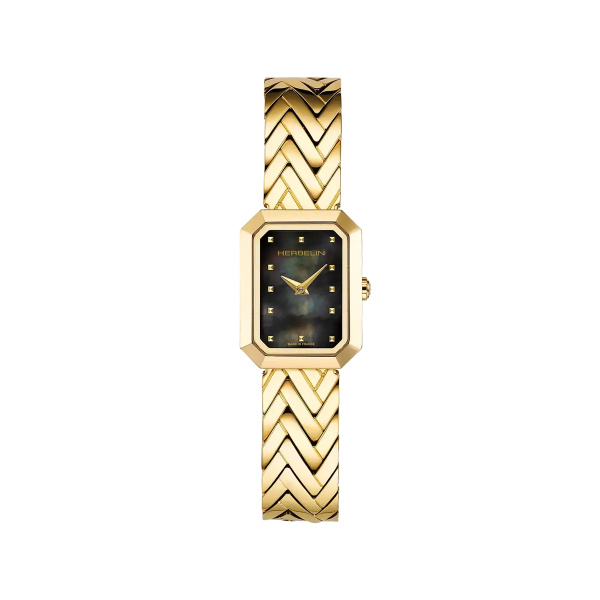 Montre Herbelin Octogone Rectangle Nacre Noire