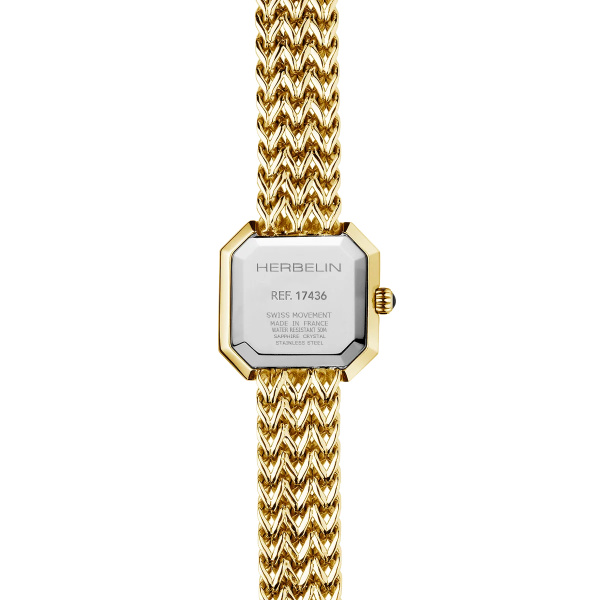 Montre Herbelin Octogone Nacre Or Maille 22 mm