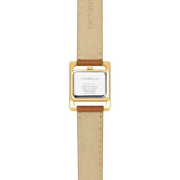 Montre Herbelin V Avenue 19 mm Or Rose Cuir