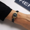 Montre Herbelin Lady H Or Cuir Noir 22 mm