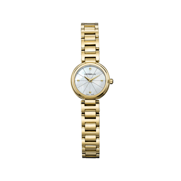 Montre Herbelin Lady H Nacre Or Jaune 22 mm