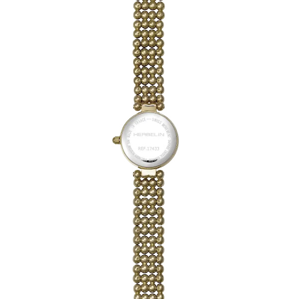 Montre Herbelin Perles Or Nacre Diamants 22 mm