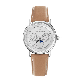 Montre Herbelin Inspiration Phase de Lune 38 mm Argent