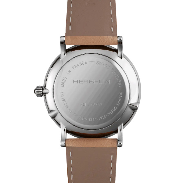 Montre Herbelin Inspiration Phase de Lune 38 mm Argent