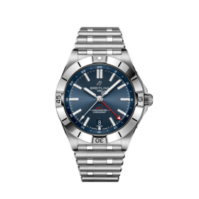 Montre Occasion Breitling Chronomat Automatic GMT 40 Cadran Bleu Bracelet Acier A32398101C1A1