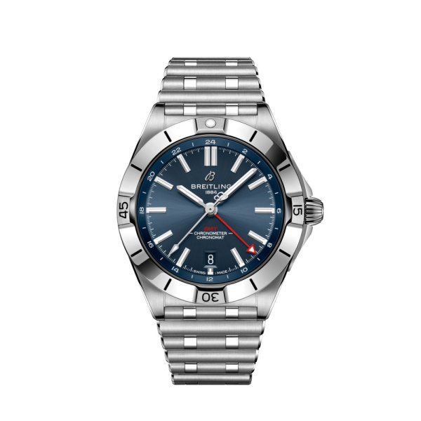 Montre Occasion Breitling Chronomat Automatic GMT 40 Cadran Bleu Bracelet Acier A32398101C1A1