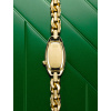 Montre March LA.B Oblongue Drapée Gold 20 mm Bracelet Chevreau Noir