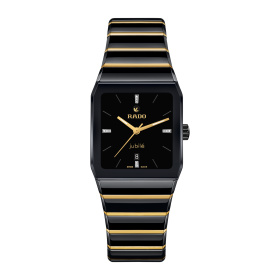 Montre Rado Anatom Automatic 27,5 mm Céramique Noire et Dorée