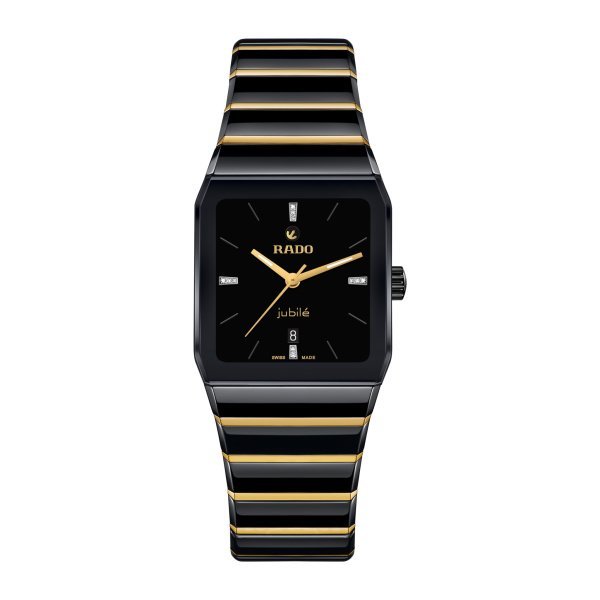 Montre Rado Anatom Automatic 27,5 mm Céramique Noire et Dorée