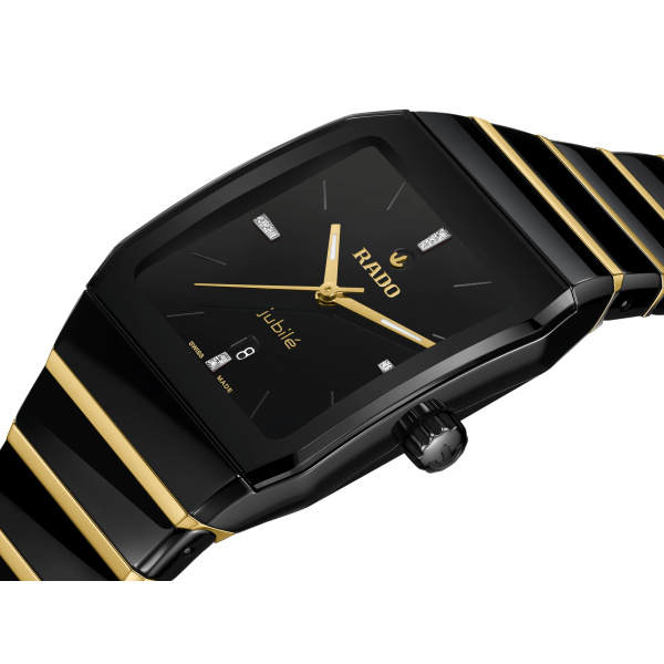 Montre Rado Anatom Automatic 27,5 mm Céramique Noire et Dorée